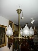 Lampe i jugenstil år 1910 i messing isatndsat 5000 m2 udstilling