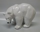 Royal Copenhagen  21519 RC Standing white bear 13.5 x 22 cm, KK 237 