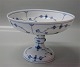 Blue Fluted Danish Porcelain 022-1 Salad bowl on high foot 14 x 20 cm (#428)