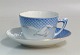 B&G Seagull Porcelain with gold 104 Large cup 6.5 x 10.2 cm /2,25 dl  and saucer 16.8 cm (476)