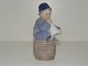 Royal Copenhagen FigurDreng på tønde med horn