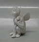 Dahl Jensen figurine 1163 Cupid with rose (Blanc de chine) (DJ) 10 cm
