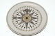 Royal Copenhagen Compass Platte, Gossip compass around: 1825