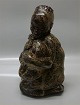 Royal Copenhagen Art Pottery 20244 RC African boy with cat 27 cm Knud Kyhn October 1930