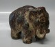 Royal Copenhagen Art Pottery 20207 RC Stoneware Mammoth 8 cm, Knud Kyhn October 1929