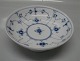 018-1 Bowl on foot 17.5 x 6 cm Blue Fluted Danish Porcelain