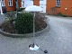 Werner panton gulvlampe i krom model Europa i perfekt stand 5000 m2 udstilling