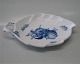 8001-10 Leaf shaped dish 19 cm Danish Porcelain Blue Flower braided Tableware 