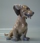 Royal Copenhagen figurine 0856 - 1232 RC Dachshund Lauritz Jensen 19 x 30 cm