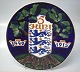 Aluminia 1090-918 Danish Constitutiuon 5th June plate 1849-1915 25 cm Chr. Joachim