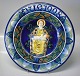 Den kongelige porcelænsfabriks Store Juleplatter af Fajance fra Aluminia 1405-1360 Julerelief 1928 Maria med Jesusbarnet på skødet N. Thorsson 31,5 cm 