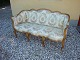 Sofa fra år ca 1920 i nøddetræ med guld  i super fin stand  5000 m2 udstilling