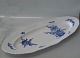 1561-10 Fiskefad, langt ovalt fad 60,5 x 24,5 cm Royal Copenhagen Blå Blomst Svejfet