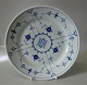 Bing & Grøndahl Musselmalet Hotel porcelæn 2009 Middagstallerken, riflet HH Logo Hotel 26,2 cm