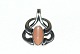 Georg Jensen, 2006 Års Hals vedhæng i Sølv med med orange månesten.web 138