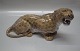 Royal Copenhagen figurine 1343 RC Leopard  14 x 25 cm Design Lauritz Jensen 1912