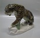Leopard på fod 18 x 24 cm mærket Krone S SCHWARZBURGER WERKSTATTEN fra Tyskland