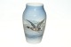 Royal Copenhagen Vase, Motif Duck flying Dek. No 1087/88B Height 13.5 cm.