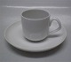 B&G porcelain White Koppel463 Cup and saucer Mocha 7.5 cl / 2.75 oz.