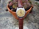 Herreur model omegaseamaster fra 1960erne med brun kroko læder rem. 1 års garanti. 5000 m2 udstilling.