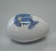 B&G PorcelainArt Nouveau Egg Pre 1898 Blue flower decorated