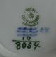 Blue Flower Plain Danish porcelain. Covered dish No 8054 of 2nd quality