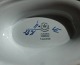 Trankebar Danish faience porcelain, oval sauce-boats on fixed stand No 2391