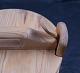 Round wooden Tejne (lunch box), probably from Sweden. H 17.5cm - Ö 23cm