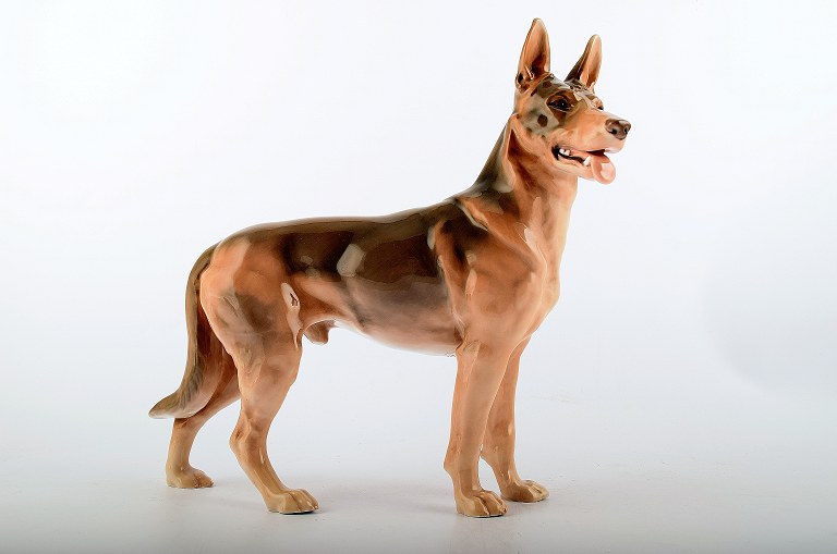 Bing & Grondahl 2103, standing German shepherd. 