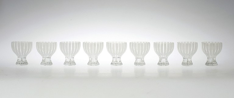 9 Cocktail Glass "Strict", Bengt Orup, Johansfors.