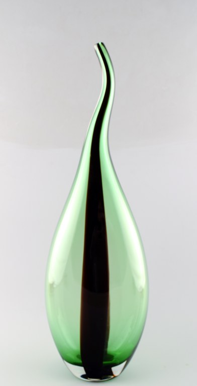 Murano large art glass floor vase, unstamped.
