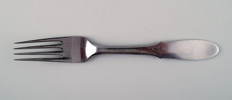 Georg Jensen, GJ Mitra stålbestik. 3 stk. Frokostgaffel. Flere dele haves.