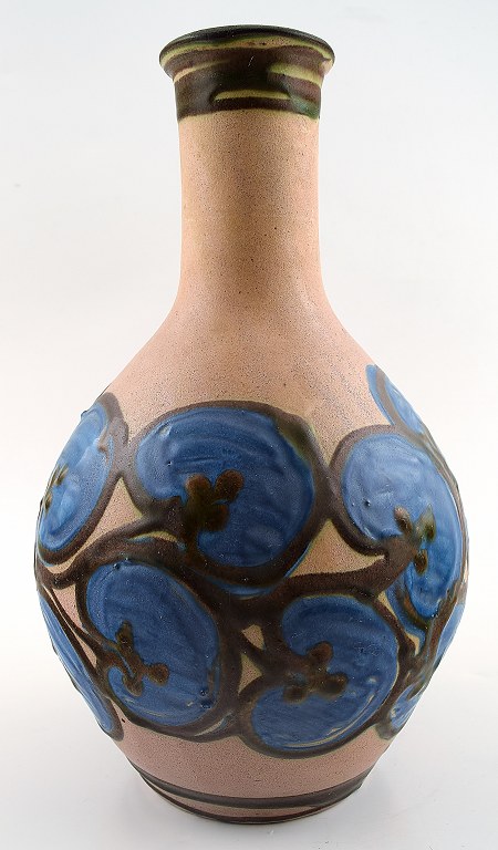 Kähler, HAK, glaseret stentøjsvase. 1930´erne.