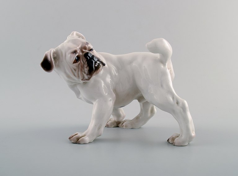 Bing & Grøndahl hund B&G, nummer 1992 Engelsk Bulldog 14 cm. 