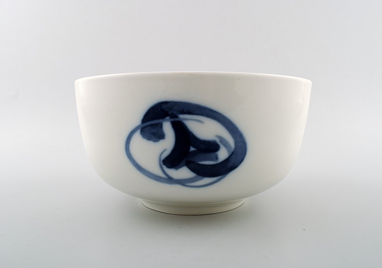 Bing & Grondahl Blue Koppel Salad Bowl # 313Designed by Henning Koppel.