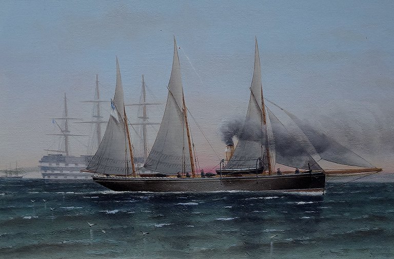 CHARLES KEITH MILLER (b. 1836, d. 1907) The navy, Glasgow 1888.