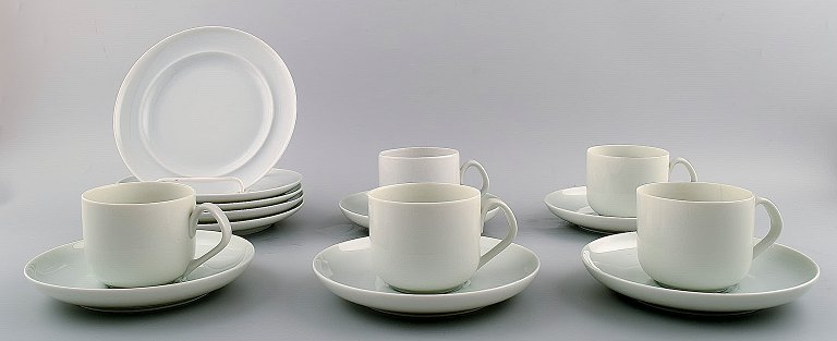 Bing & Grondahl, B&G, White Koppel, 5 p. Coffee service.Designed by Henning Koppel.