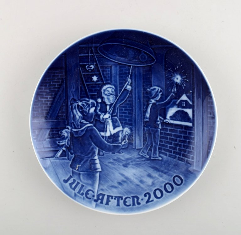 B&G Christmas Plate 2000."Christmas in the clock tower"