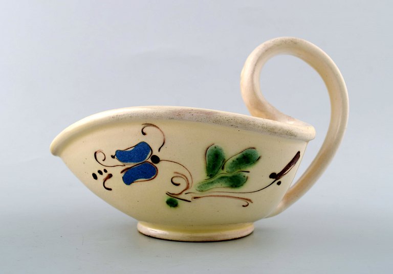 Kähler, Denmark, glazed stoneware jug with handle.