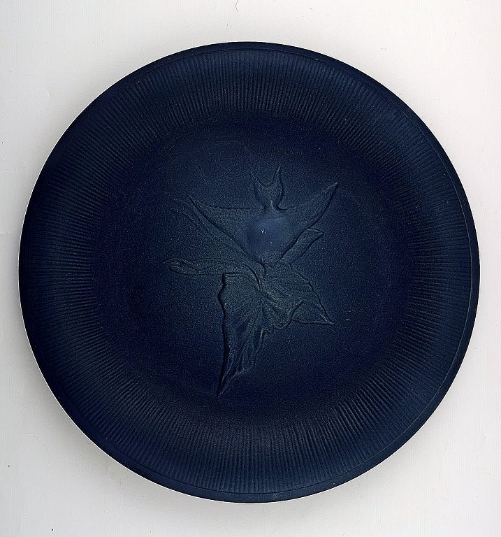 Ipsens, Copenhagen, number 2, ceramic dish, fish in relief.