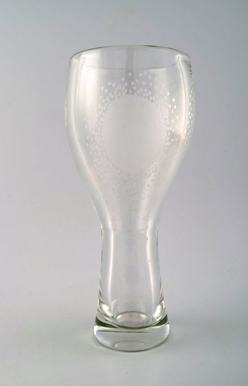 Bengt Orup, Johansfors. Art Glass Vase.Designed in the 1950s.