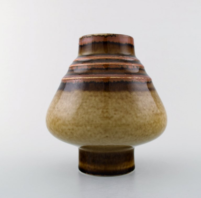 Retro vase, stoneware, Olle Alberius, Rörstrand. 1970 s.