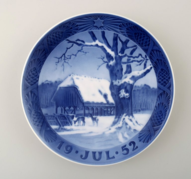 Royal Copenhagen, Kgl. Juleplatte fra 1952.