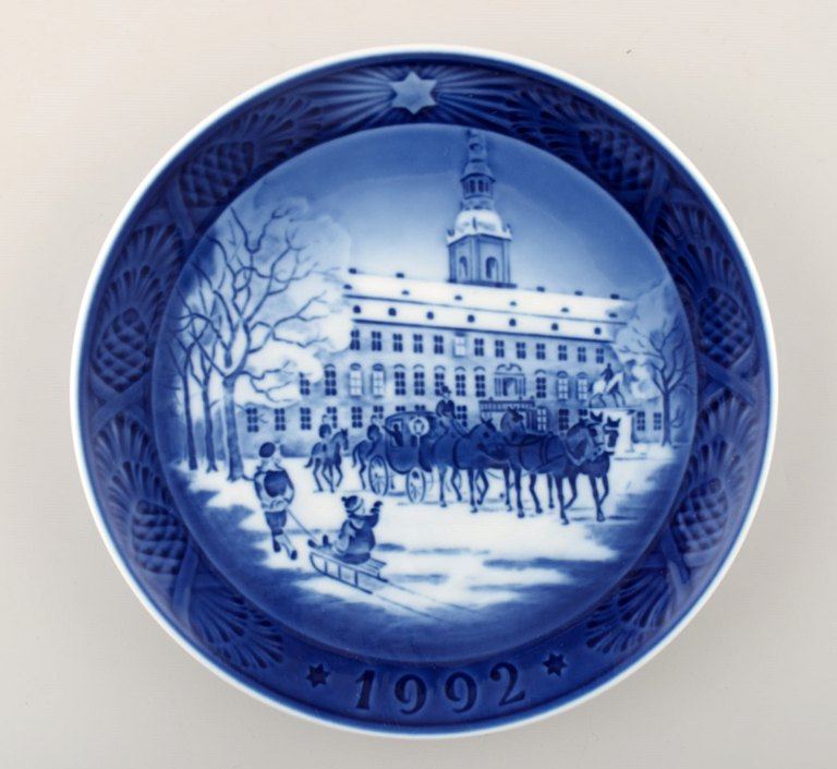 Royal Copenhagen, Kgl. Juleplatte fra 1992.