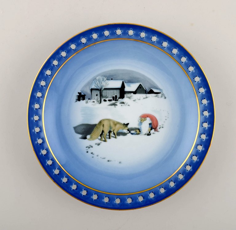 B&G (Bing & Grøndahl), Juleservice, Harald Wiberg. Tallerken.
