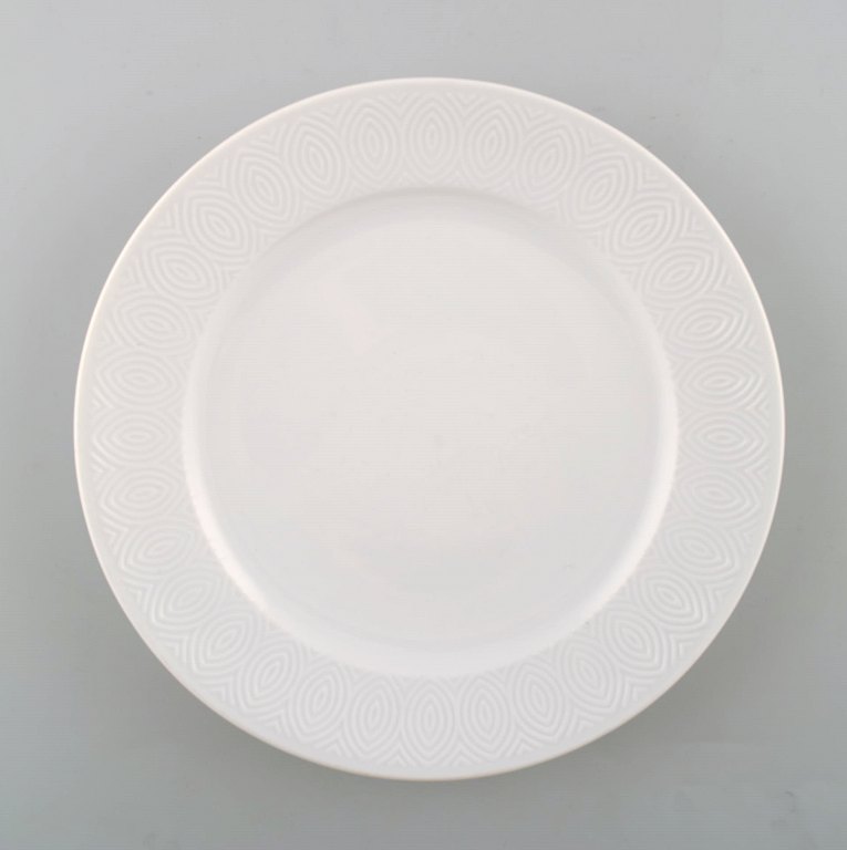 Royal Copenhagen Salto Stel, Hvidt. Frokosttallerken.