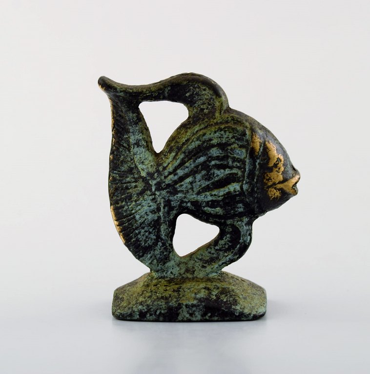 Walter Bosse, Austrian artist and designer (b. 1904, 1974) for Herta Baller. Fish in bronze. 1950