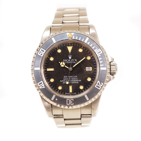 Rolex Seadweller tropic dial ref. 16660. Box & certifikat. Dateret 22.12.1986. D: 40mm