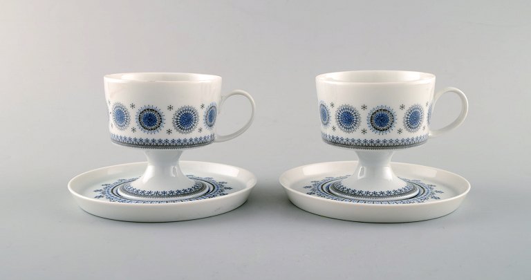 Tapio Wirkkala for Rosenthal. To "Ice Blossom" kaffekopper med underkop. 1980