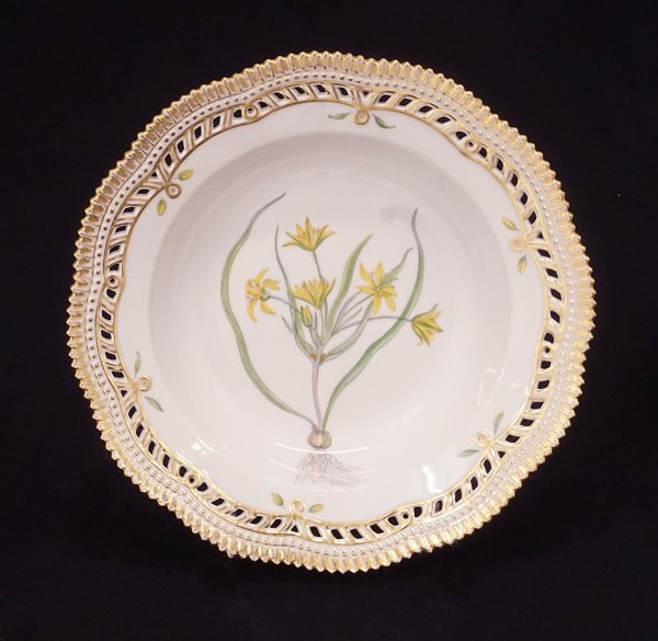Stor dyb Flora Dancia tallerken.#20/3547."Urnithogalum avense Pers.".D: 24cm